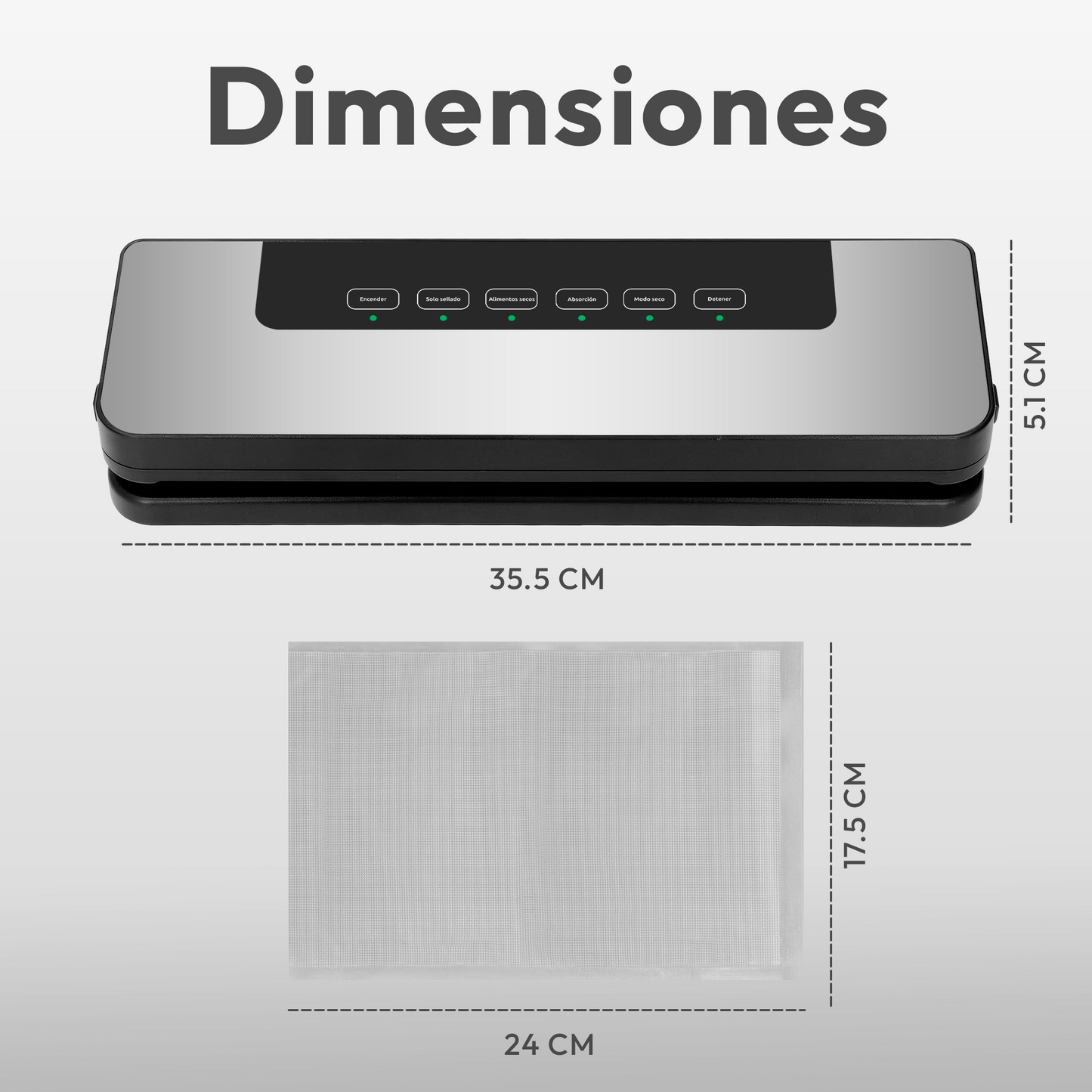 Envasadora Al Vacío + Bolsas de Regalo